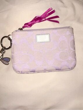 Vintage Lavendar Coach wristlet/wallet pouch